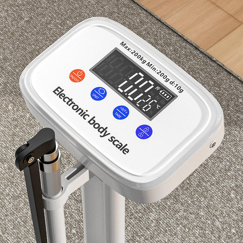 200 kg Digital Height & Weight Scale, Body Composition Measurement Station with Wall-Mounted Design