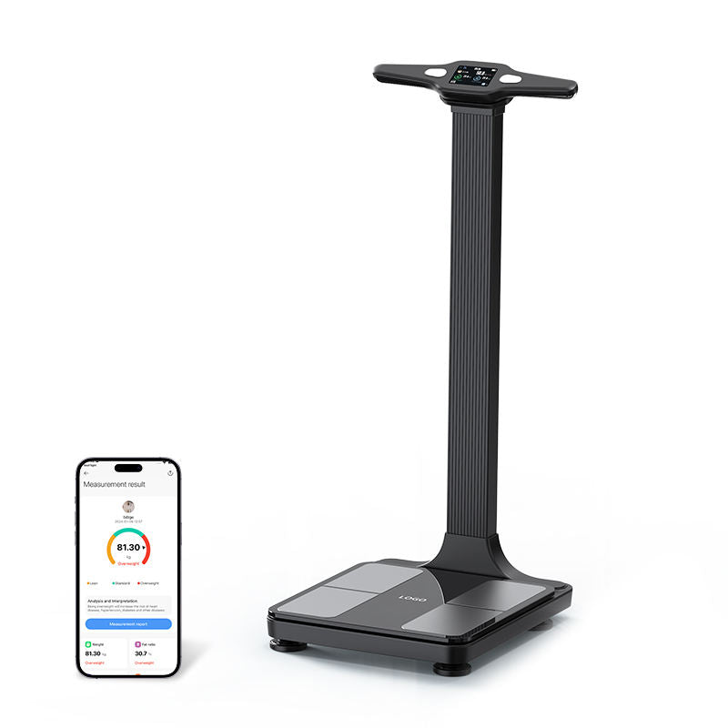8-Electrode Smart Body Composition Scale, Wireless Digital Body Analyzer with USB Charging & App Connectivity