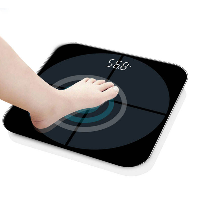 4-Electrode Smart Body Composition Scale, Coated Glass Digital Bathroom Weight Scale